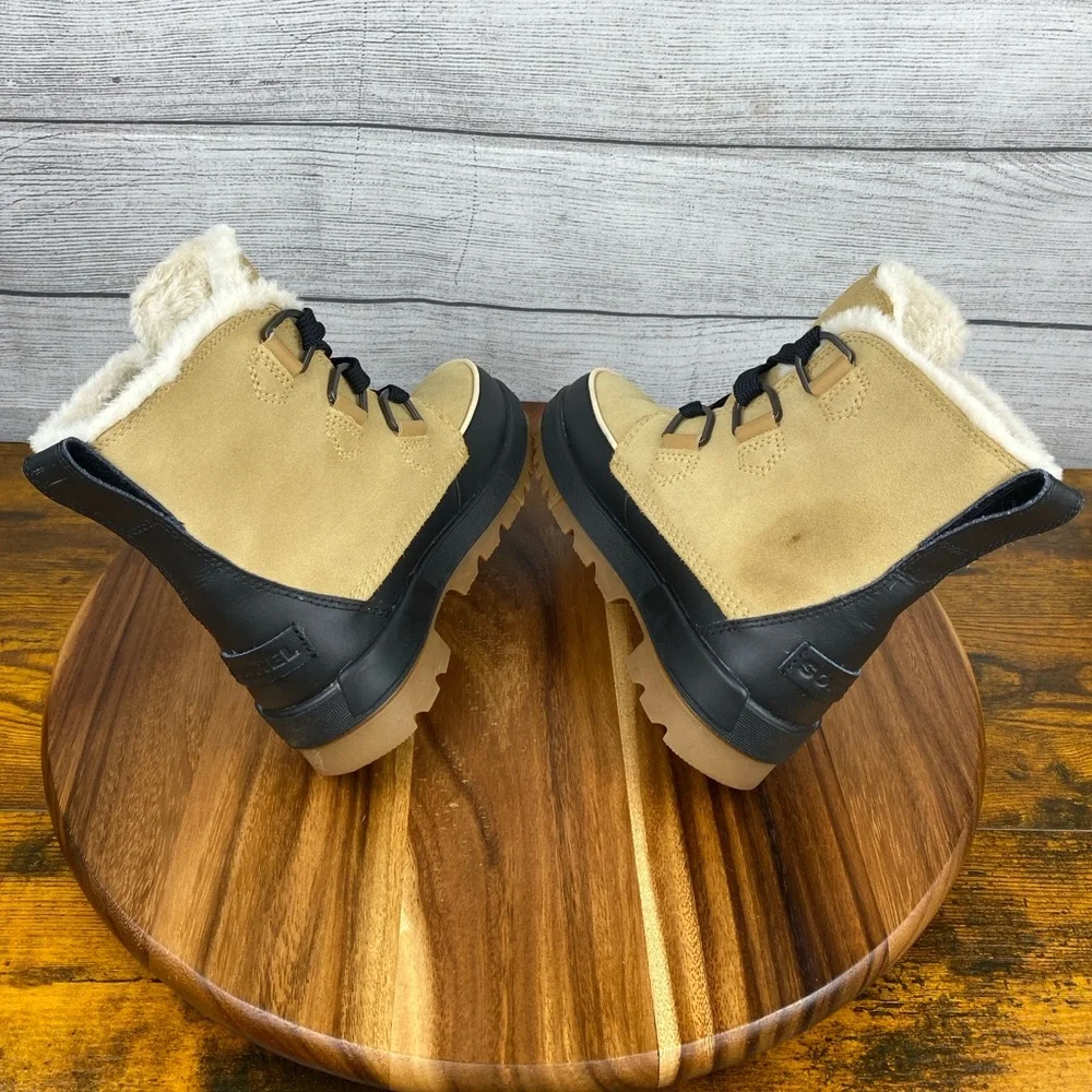 Sorel Tivoli IV Waterproof Tan Lace Up Winter Boot NL3425-373 Women’s Size 6.5